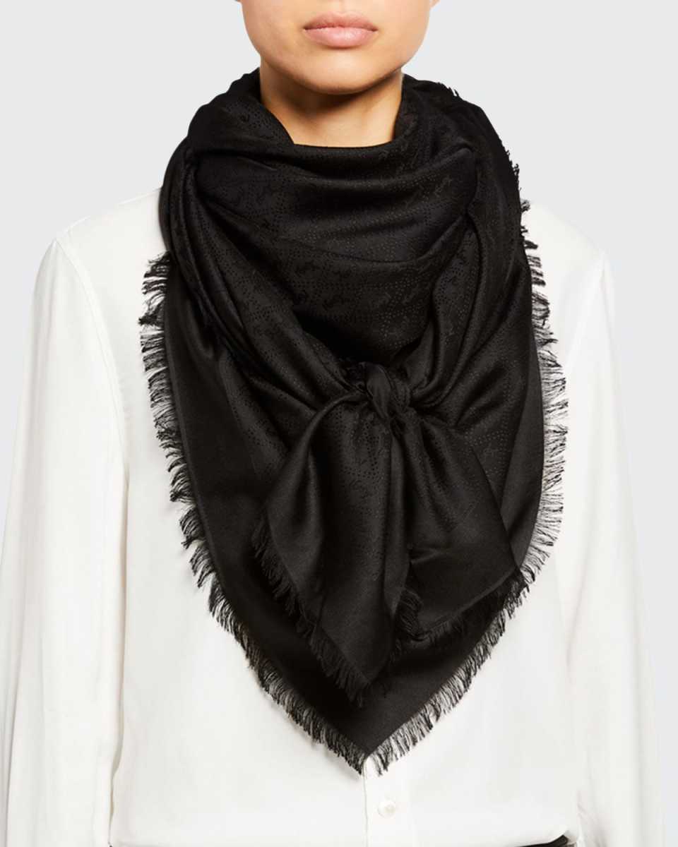 Cassandre Logo Fringe Scarf